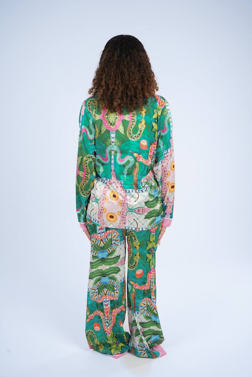 Blue Green Snake Pajama
