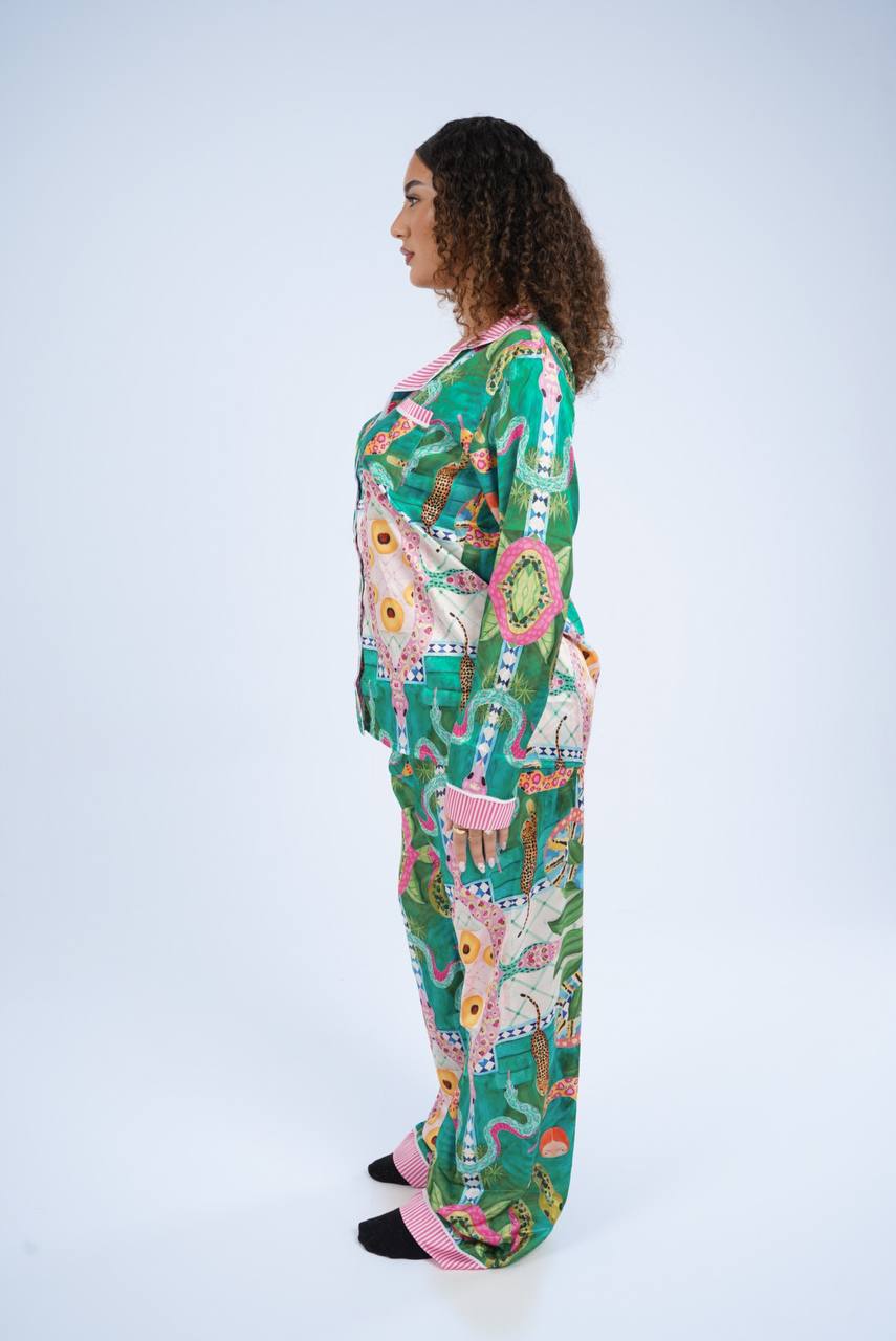 Blue Green Snake Pajama