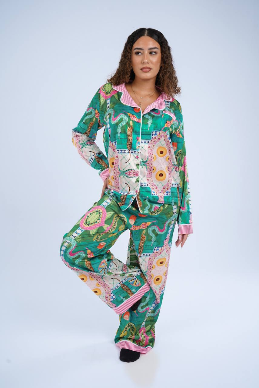 Blue Green Snake Pajama